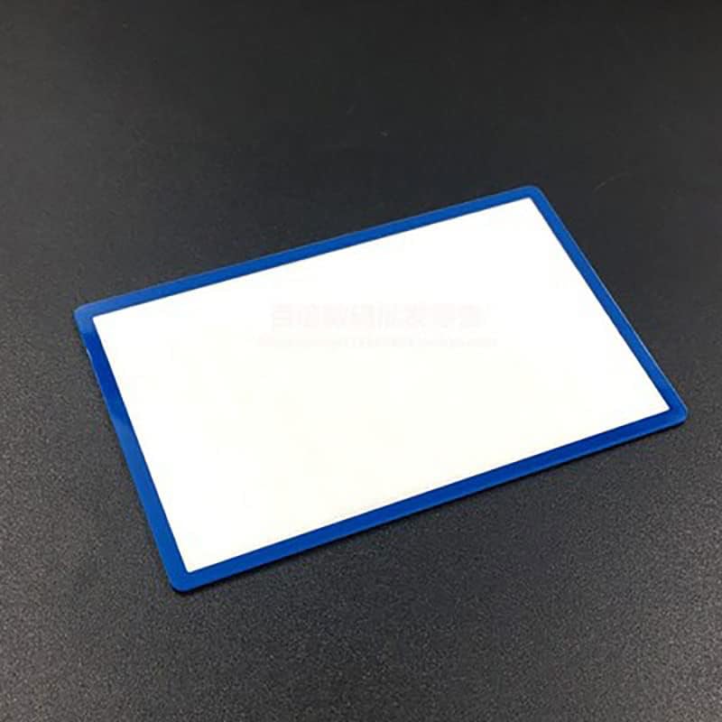 Tekmihat upper LCD screen lens replacement glass cover in blue for Nintendo 2DS console front view