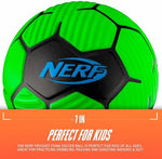 Nerf Proshot youth soft mini foam football being held by a toddler for size reference.