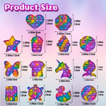 14 Pack Pop Fidget Sensory Toys Party Favors for Kids 4-8 8-12 Year Boy Girl Mini Fidget Toy Bulk Bubbles Popper for Easter Gifts Goodie Bag Stuffers Stress Toy for Birthday Party Favors Toddler Toys - Image 3