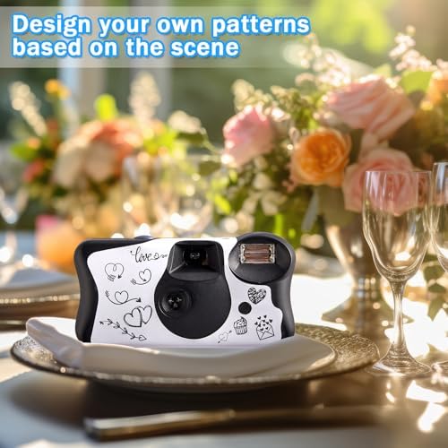 Gisgfim disposable camera cover templates for baby shower decorations.