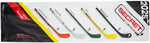 Opaque mystery packaging and composite shaft details of the twenty seven inch miniature hockey stick
