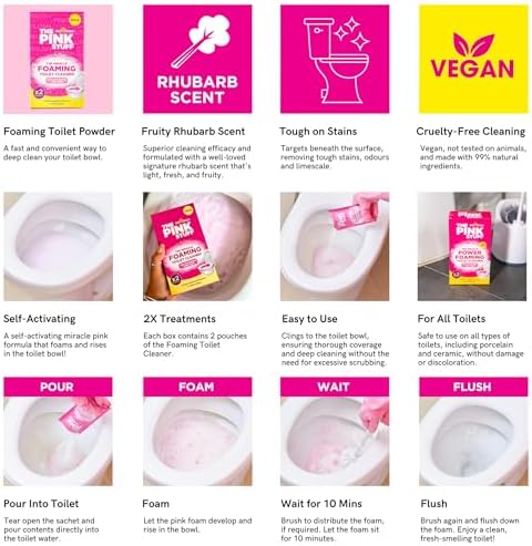 The Pink Stuff foaming toilet cleaner 7 Ounce pack