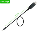 PDEEY 2.3V USB charging cable plugged into power source