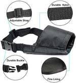 Close up view of the breathable mesh material on the ewinever safety muzzle