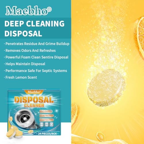 Maebho 24 pack disposal cleaner tablets packaging details