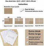 Transparent strong adhesive film showing clear visibility of the back puzzle pattern