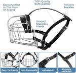 Detailed view of the metal cage construction for dog safety