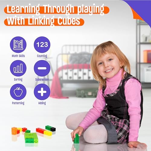 Educational STEM activity with SpriteGru math counting cubes