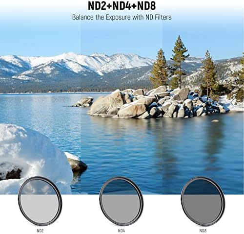 Neewer 58mm UV CPL and FLD filter set