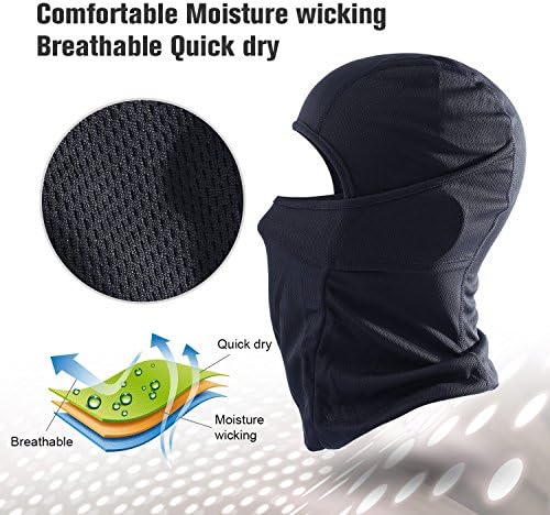Wtactful balaclava mask providing full face coverage