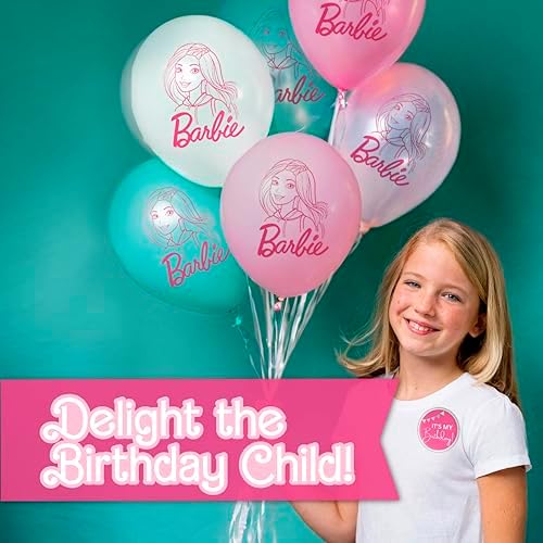 Full contents of the Unique Barbie birthday party pack