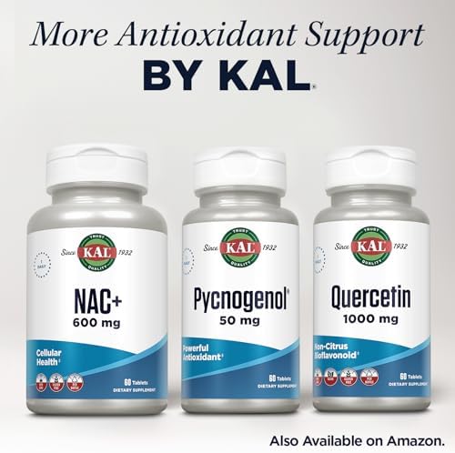 Securely sealed bottle of KAL Pycnogenol dietary supplement for premium Indian wellness.