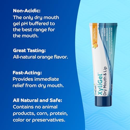 Back label of OraCoat XyliGel showing xylitol ingredients.