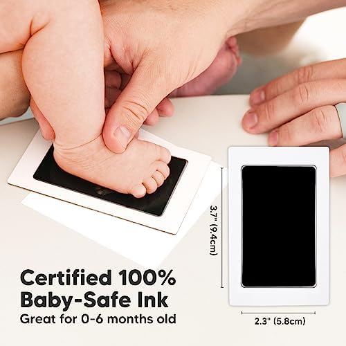 KeaBabies dog paw print maker showing safe pet nose impression technique.