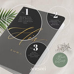 Artesori vow books held by a bride and groom