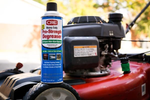 Industrial grade water based degreaser aerosol can nozzle top close up view