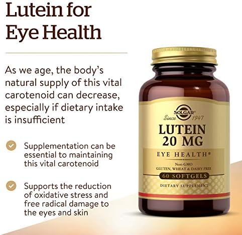 Solgar Lutein 20 mg softgel capsule texture