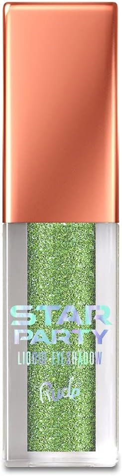 Rude Star Party Liquid Glitter Eyeshadow model eye look