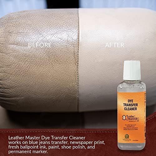 Authentic Leather Master cleaning product for removing ink and shoe polish stains.