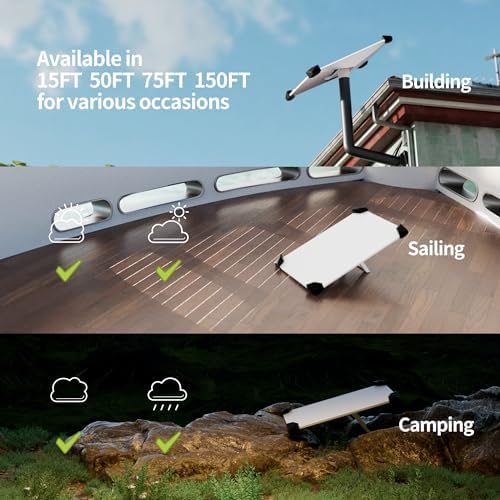 Durable PVC jacket shielding on the outdoor satellite internet replacement cable.