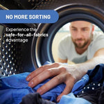 Wickit 34 ounce bottle highlighting 8 benefits in one powerful laundry solution