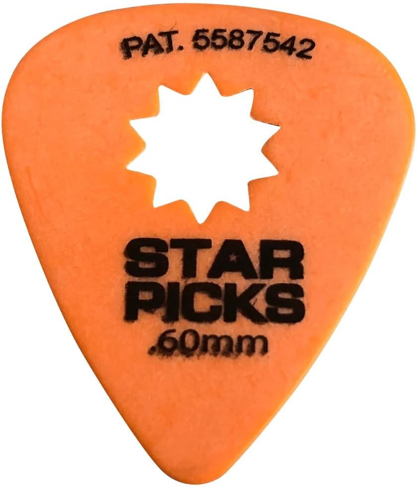 Cleartone Star Picks Delrin guitar picks front view blister pack