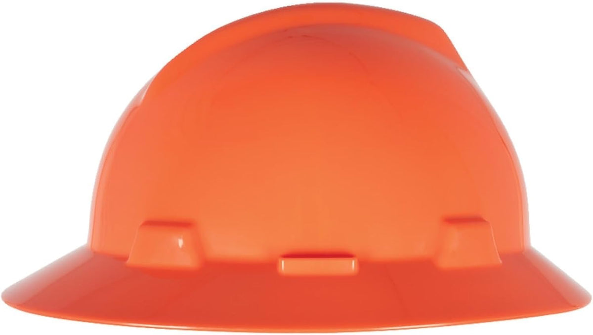MSA V-Gard Full-Brim Hard Hat with Suspension - Polyethylene Shell, Superior Impact Protection and Self Adjusting Crown Straps - Standard Size Hard Hat - Image 10