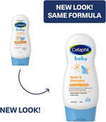 Cetaphil baby wash and shampoo organic calendula label