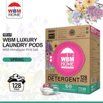 High efficiency concentrated laundry pods spring fragrance scent