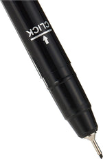 HAKIM'S Al Khatat Calligraphy Pen 1MM Black chiseled nib close up detail