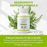 Neuro Health Maximum Strength Nerve Savior dietary supplement showing supplement facts and ingredient list