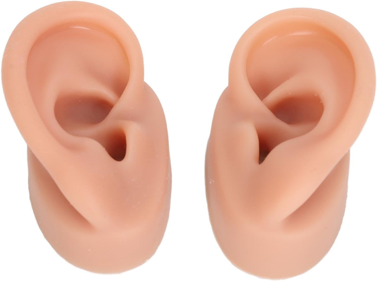 VINGVO fake piercings silicone ear model front view