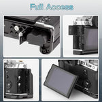 Haoge aluminum camera accessory baseplate highlighting the protective silicone padding.