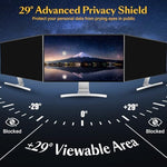 Premium aluminum alloy bracket design on a hanging computer privacy shield panel