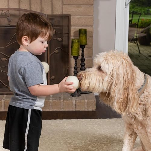 Eco-friendly reusable dryer balls reducing wrinkles on fresh laundry.