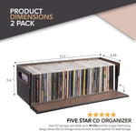 Stock Your Home protective felt interior media tray display stand for audio cassettes