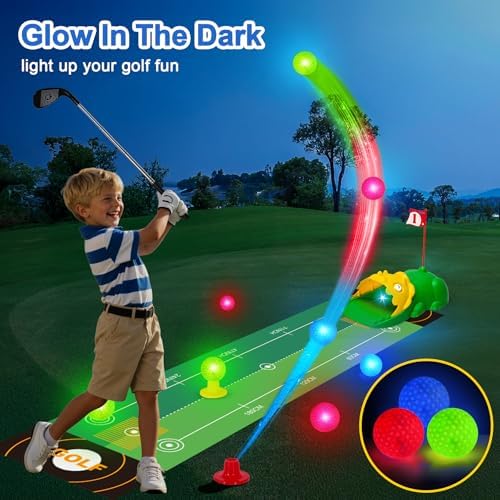 Dinosaur automatic golf ball returner for kids indoor sports