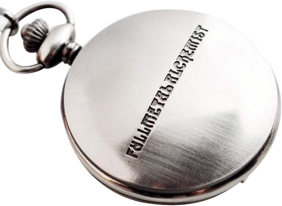 Boshiya Fullmetal Alchemist Pocket Watch side profile and crown view
