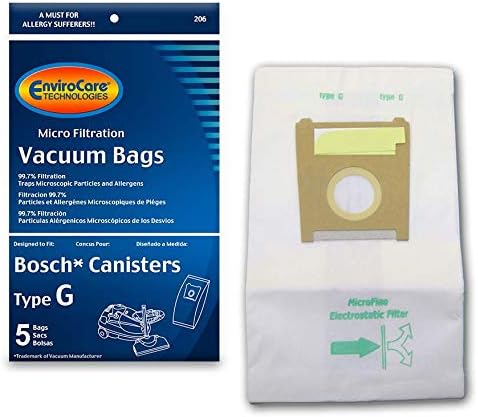 EnviroCare replacement micro filtration vacuum cleaner dust bags front view packaging