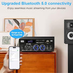 Romicta hifi stereo audio receiver top angled shot showcasing the black metallic finish chassis