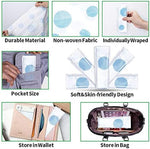 Adhesive strips on the bottom of the disposable travel potty training cover