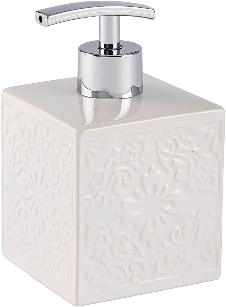 Wenko Cordoba Blue-Dispenser for Liquid soap, Ceramic, 8.5 x 8.5 x 13 cm - Image 9