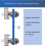 GDQLcnxb ultra-quiet shower glass door runners side profile