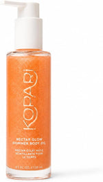 Kopari luxury body oil pump dispenser and product texture