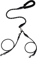 Double Dog Leash,No Tangle Dual Leash with Reflective Strips,Detachable 360 degrees Swivel for Walking and Training Small Medium and Large Dogs(Blue,3 in 1) - Image 12