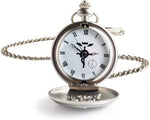 Boshiya Fullmetal Alchemist Pocket Watch open showing dial and hands