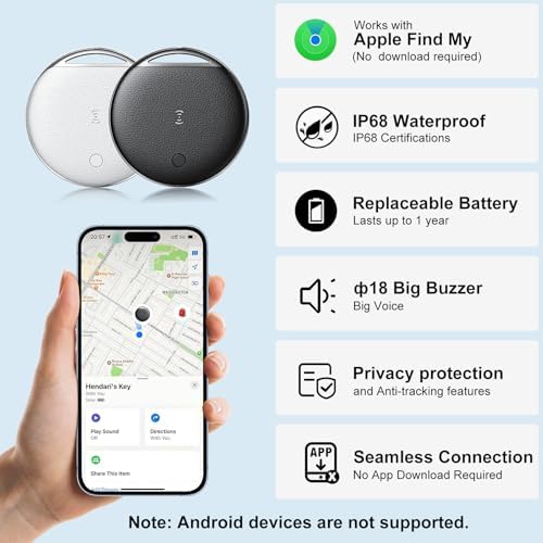 Waterproof smart item finder tags submerged in clear water showcasing IP68 durability rating