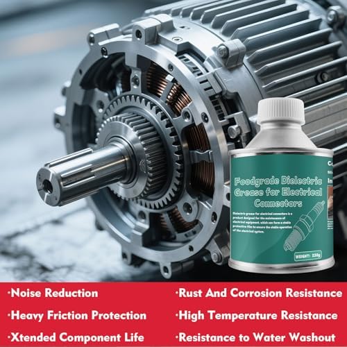 Authentic USA imported DINGSEN electrical grease tub showing heat resistance specifications