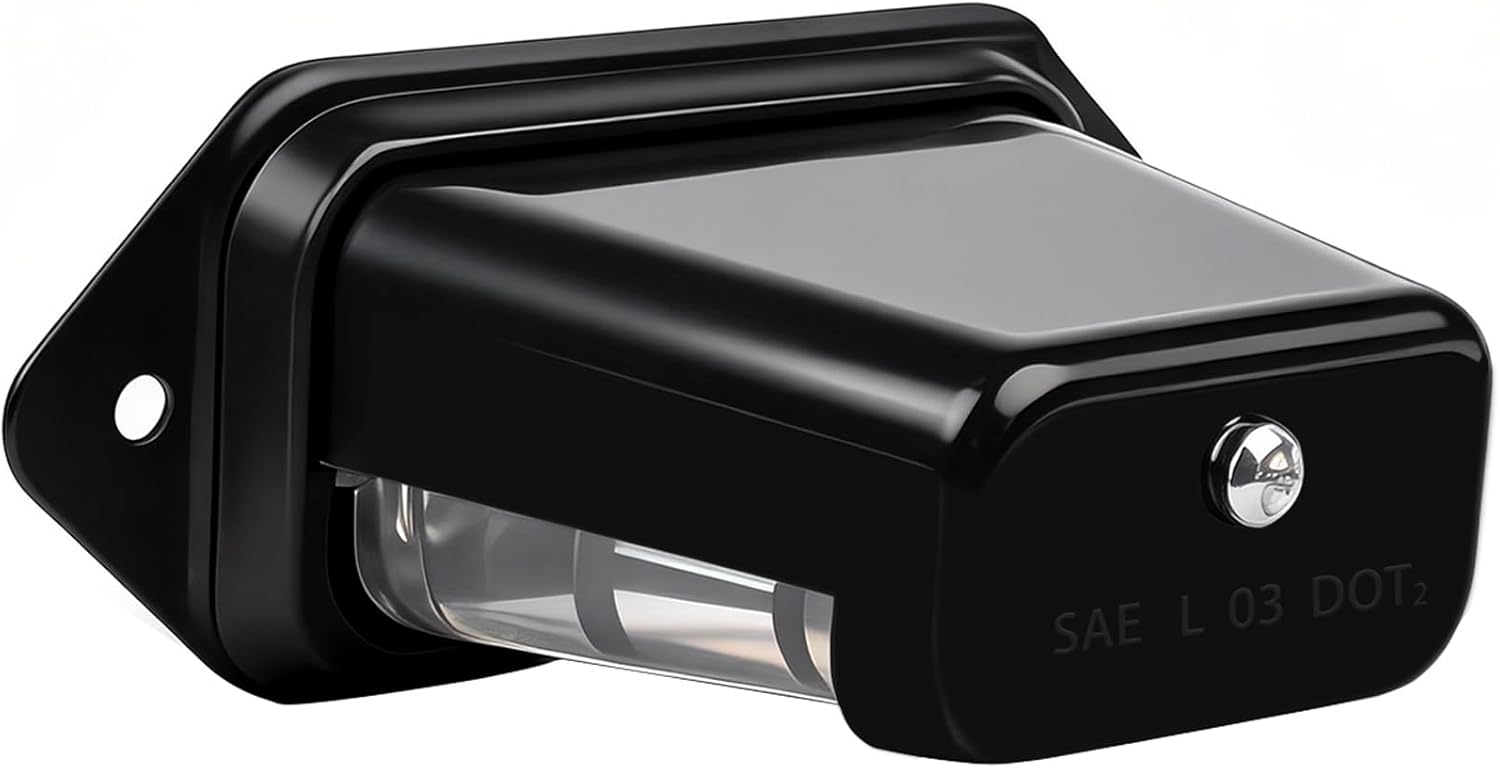 Wushixan LED license plate light front view