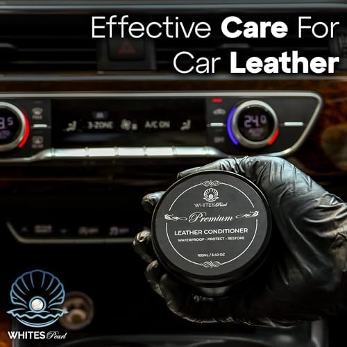 Whites Pearl non-greasy leather cleaner and conditioner for luxury handbags.